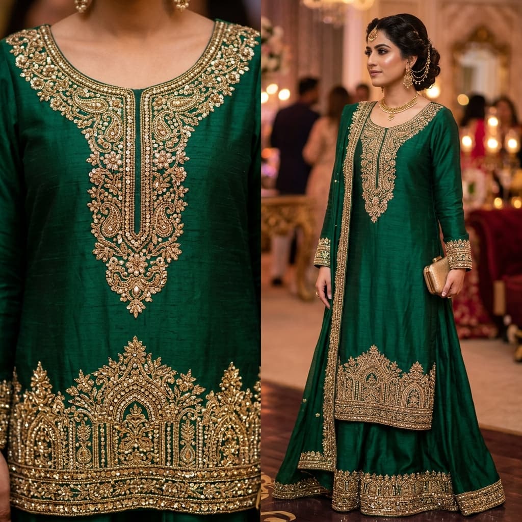 Gala Daman Sequins Embroidery Designs designs