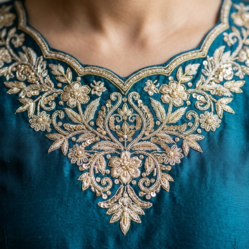Neckline Embroidery Designs designs